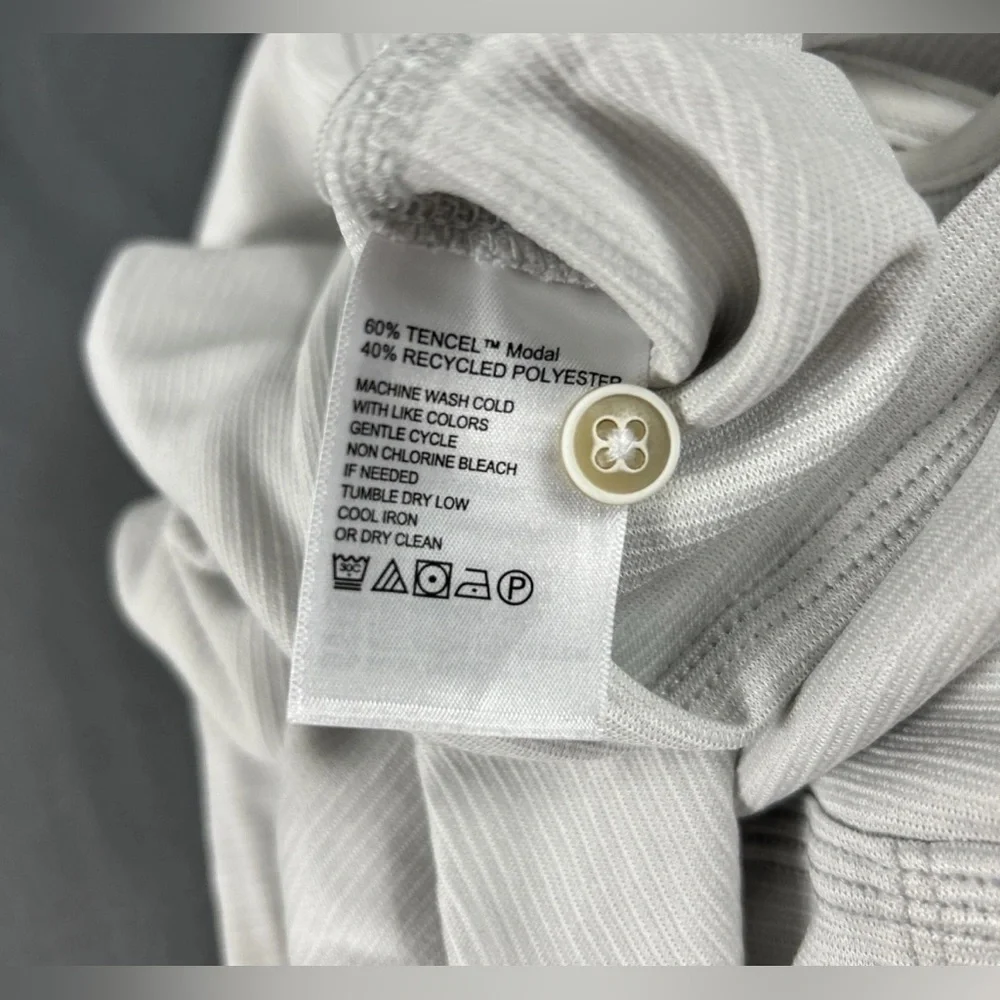 Tommy Bahama Golf Shirt Polo Paradise Cove Striped 3XLT Gray Polyester - Picture 7 of 8